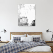"Lektionen" Abstrakte Schwarz-Weiß-Kunst Leinwanddruck (Insitu (Schlafzimmer))
