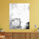 "Lektionen" Abstrakte Schwarz-Weiß-Kunst Leinwanddruck (Insitu (Wohnzimmer))