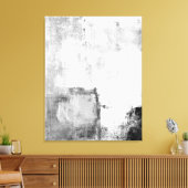 "Lektionen" Abstrakte Schwarz-Weiß-Kunst Leinwanddruck (Insitu (Wohnzimmer))