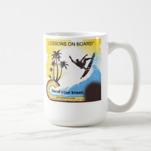 "Lektionen an Bord" der Biegung Ihre Knie-Schale Kaffeetasse
