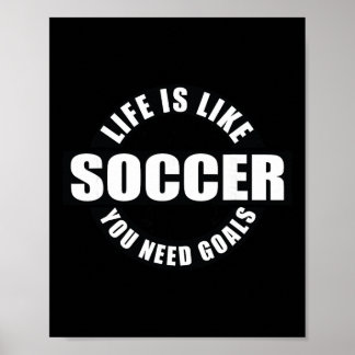 Lektionen des Lebens Fußballtore  Poster