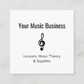 Lektionen im Music Store Einfache Treble Clef Disc Treuekarte (Vorderseite)