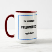 Lektionen in Großartigkeit Tasse (Links)