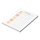 Lektionen Planer Lehrer Notepad Notizblock (Rotiert)