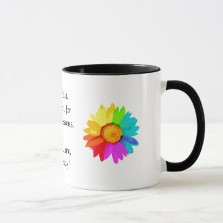 Lektionen - Regenbogen-Inspirational mit Tasse
