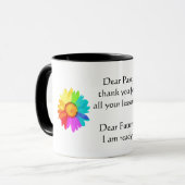 Lektionen - Regenbogen-Inspirational mit Tasse (Vorderseite Links)