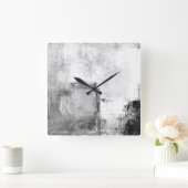 "Lektionen" Uhr Schwarz-Weiß-Uhr Abstrakter Kunst (Zuhause)