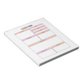 Lektionplaner Lehrer Notepad Notizblock (angewinkelt)