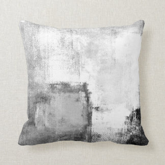 "Lektions-" abstraktes Kunst-Schwarzweiss-Kissen Kissen