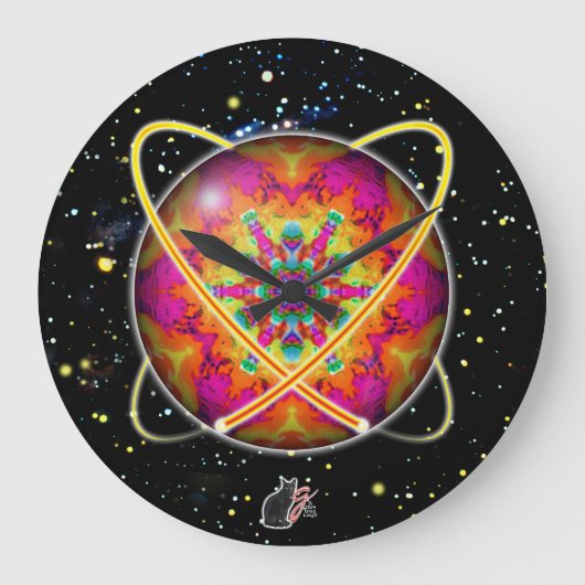 Lektron Orbz Große Wanduhr (Vorderseite)