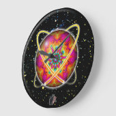 Lektron Orbz Kaleid Große Wanduhr (Winkel)