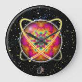 Lektron Orbz Kaleid Große Wanduhr (Vorderseite)