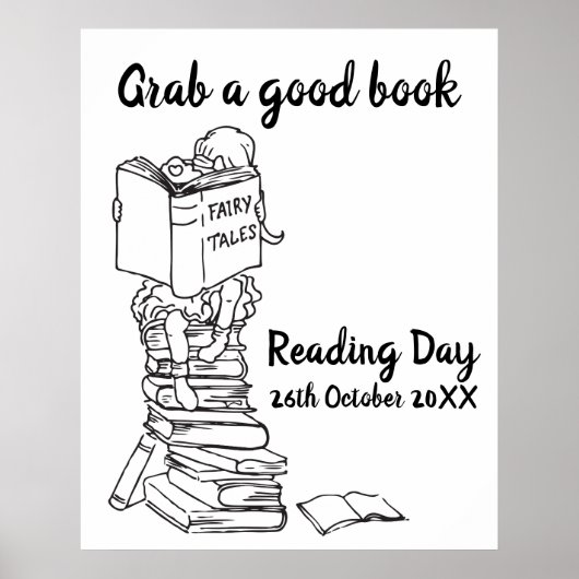 Lektüre des Tages in der Schule Poster (Vorne)