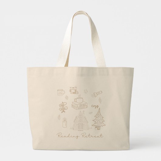Lektüre des Tote Bag Book Lover Geschenk Bücherzet Jumbo Stoffbeutel (Rückseite)