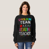 Lektüre Lehrer Traumteam Aka Lektüre Lehrerin Sweatshirt (Vorne ganz)