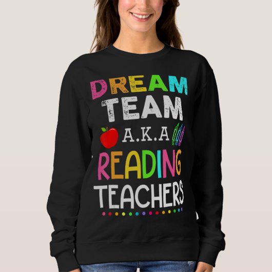 Lektüre Lehrer Traumteam Aka Lektüre Lehrerin Sweatshirt (Vorderseite)