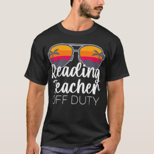 Lektüre Lehrer von der Sonnenbrille Beach Sunset T-Shirt