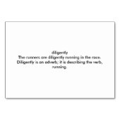 Lektüre von blinkenden Karten (Rückseite)