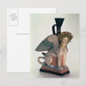 Lekythos in Form einer Sphinx Postkarte (Vorne/Hinten)