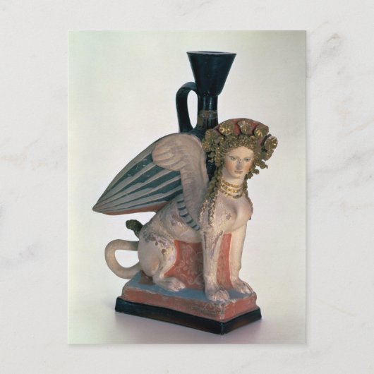 Lekythos in Form einer Sphinx Postkarte (Vorderseite)