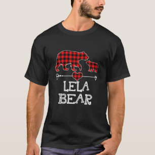 Lela Bear, Red Buffalo Kariert Lela Bear Pajama T-Shirt