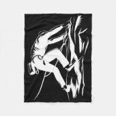 #lele Bergsteiger Mountain Climbing Rock Climber M Fleecedecke (Vorderseite)