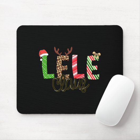 Lele Claus Xmas Happy Family New Santa Claus Chris Mousepad (Mit Mouse)