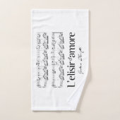 L'elisir d'amore 2 badhandtuch set (Handtuch)
