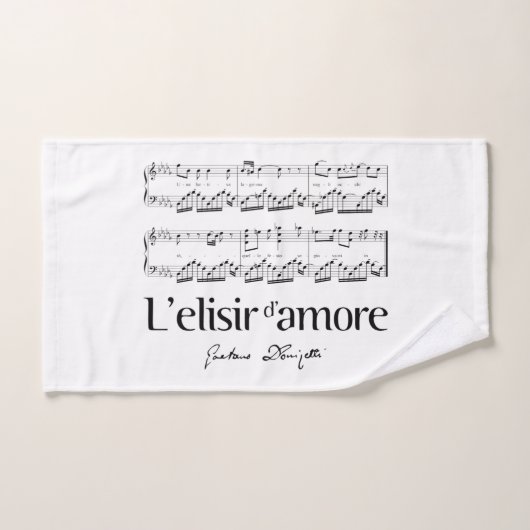 L'elisir d'amore 2 badhandtuch set (Handtuch)