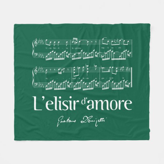 L'elisir d'amore 2 fleecedecke (Vorderseite (Horizontal))