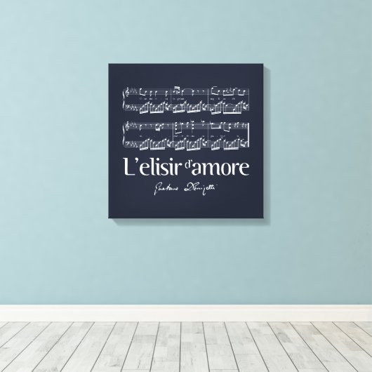L'elisir d'amore 2 leinwanddruck (Insitu (Holzboden))