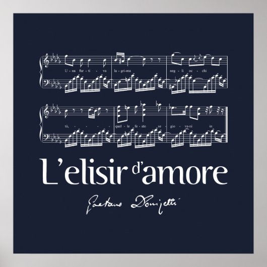L'elisir d'amore 2 poster (Vorne)
