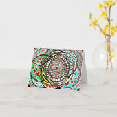 Leliza entwirft leere Anmerkungs-Karte Karte (Gelbe Blume)