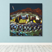 Lem Station Leinwanddruck (Insitu (Holzboden))