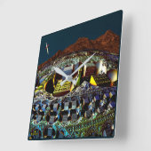 Lem Station Quadratische Wanduhr (Winkel)