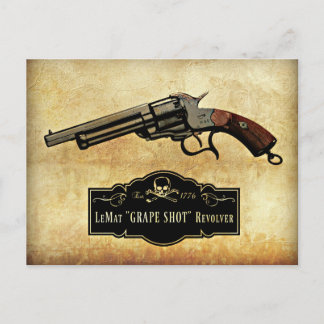LeMat "Grape Shot" Revolver Gun Print Postkarte