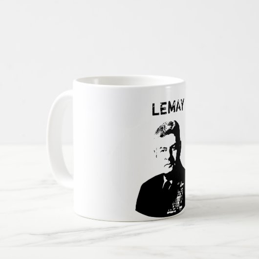 Lemay -- Schwarzweiss Kaffeetasse (Vorderseite Links)