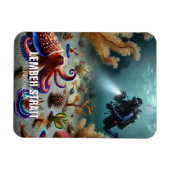 Lembeh Strait Indonesia Scuba Diver Magnet (Horizontal)