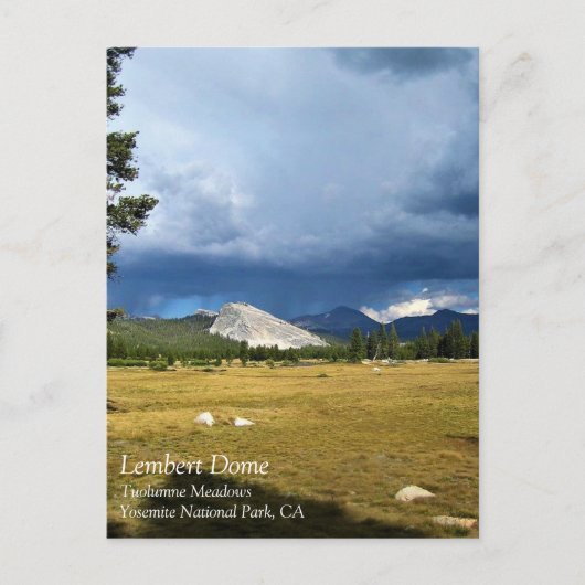 Lembert Dome in Tuolumne Meadows, Yosemite, CA Pos Postkarte (Vorderseite)