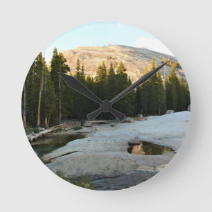 Lembert Dome in Tuolumne Meadows, Yosemite, CA Runde Wanduhr