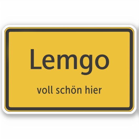 Lemgo Aufkleber Sticker Autoaufkleber (Vorderseite)