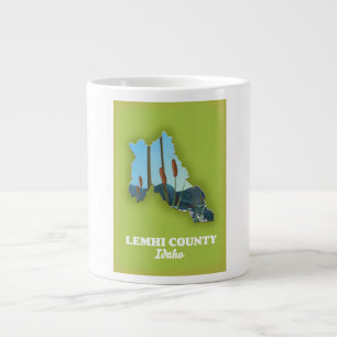 Lemhi County, Idaho Karte Jumbo-Tasse