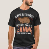 Lemming Animal Funny T-Shirt (Vorderseite)