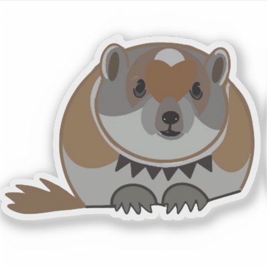 Lemming Lemming Lemming Custom-Cut Vinyl Sticker (Vorderseite)