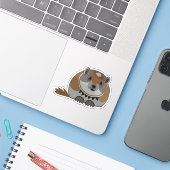 Lemming Lemming Lemming Custom-Cut Vinyl Sticker (Laptop mit iPhone)
