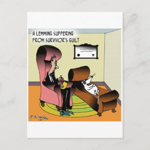 Lemming Survivor Guilt Postkarte