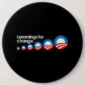 Lemminge für Änderung Autoaufkleber Button (Vorderseite)