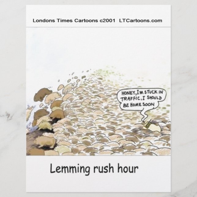 Lemmings Rush Hour Lustig (Vorderseite)