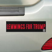 LEMMINIERUNGEN FÜR TRUMP, Autoaufkleber (Auf Auto)