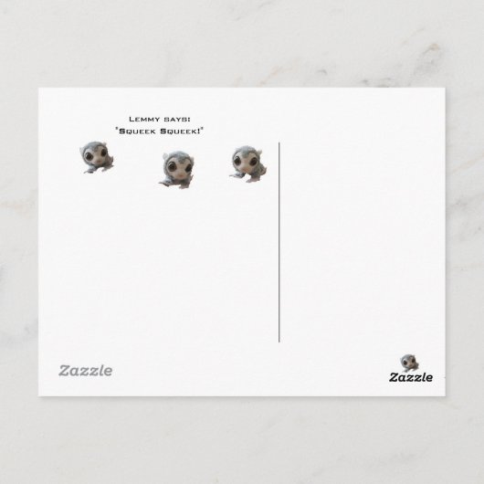 Lemmy Flyby Postkarte (Rückseite)